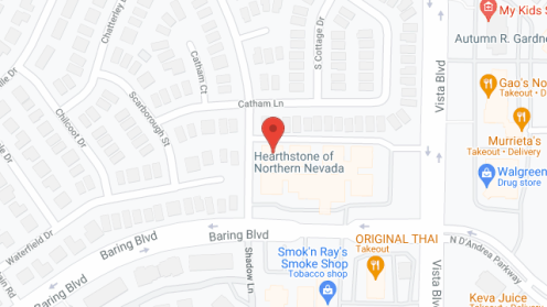 Map of the neighborhood around Hearthstone