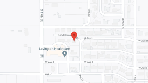 Map of the neighborhood around Lovington Good Samaritan Apts