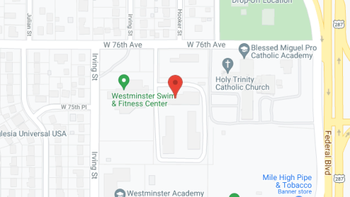 Map of the neighborhood around Westminster Commons