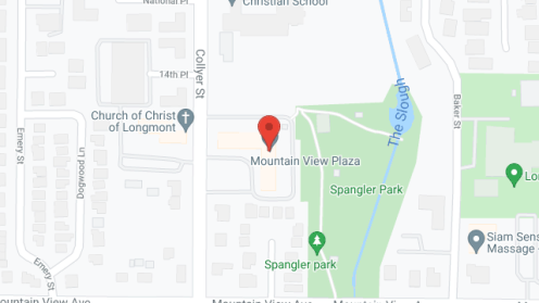 Map of the neighborhood around Mountain View Plaza