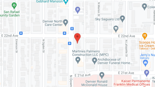 Map of the neighborhood around Kappa Tower