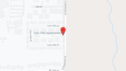 Map of the neighborhood around Twin Villa Apartments