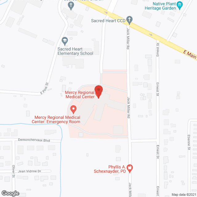 Ville Platte Medical Ctr in google map
