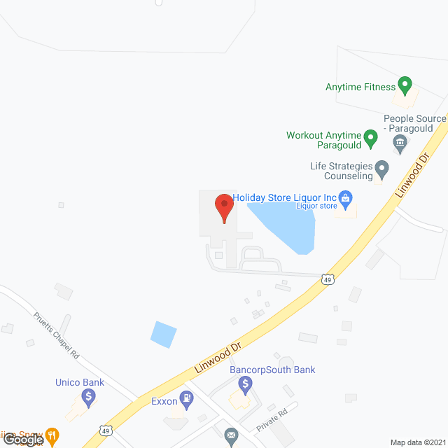 Fac 1120 Paragould Nursing Ctr in google map