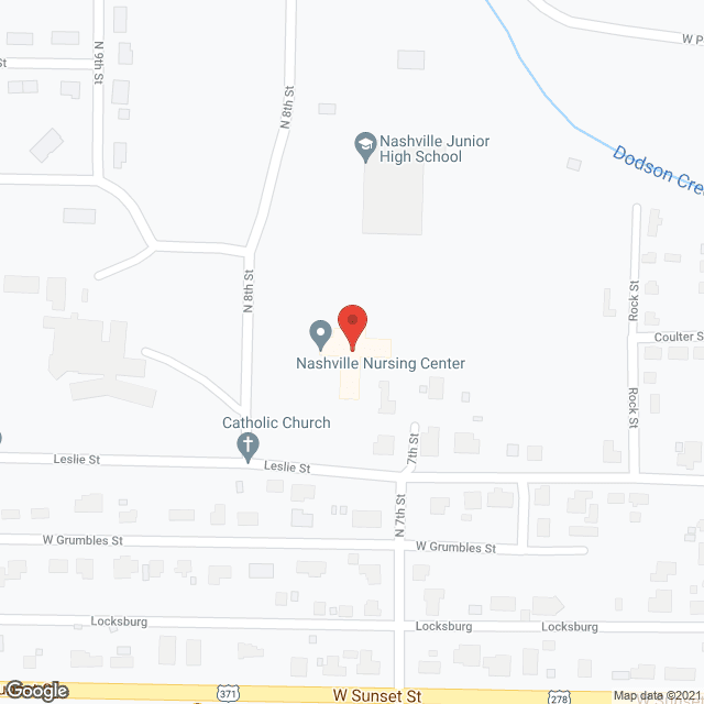 Nashville Nursing Ctr in google map
