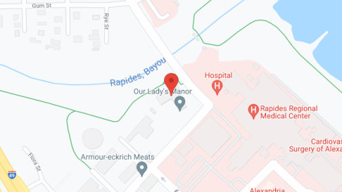 Map of the neighborhood around Our Lady Manor