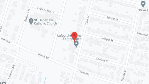 Map of the neighborhood around Lafourche Home For the Aged