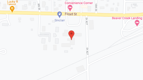 Map of the neighborhood around Beaver City Manor