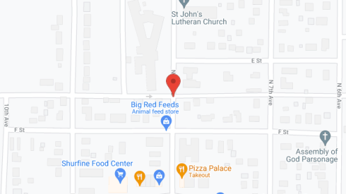 Map of the neighborhood around Community Memorial Health Ctr