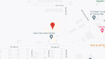 Falls City Care Ctr in google map