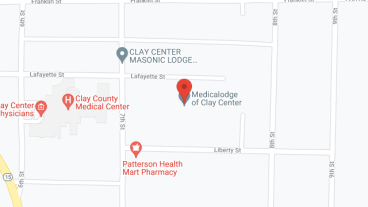 Medicalodges Clay Center in google map