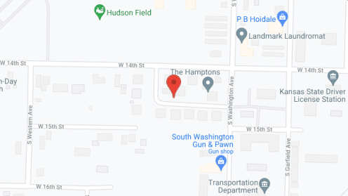 Map of the neighborhood around Hampton Apartments