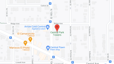 Central Park Towers Apartments in google map