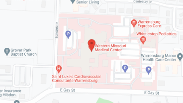 Western Missouri Medical Ctr in google map