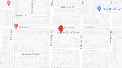 Map of the neighborhood around Jacobs Care Center