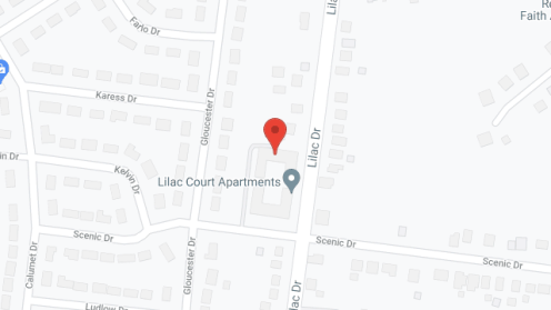 Map of the neighborhood around Lilac Apts