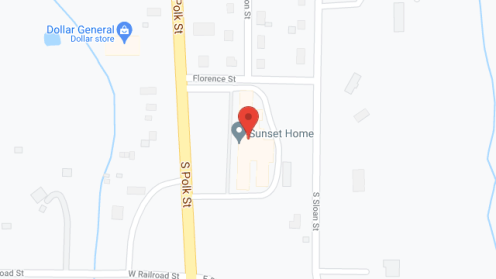 Map of the neighborhood around Sunset Home