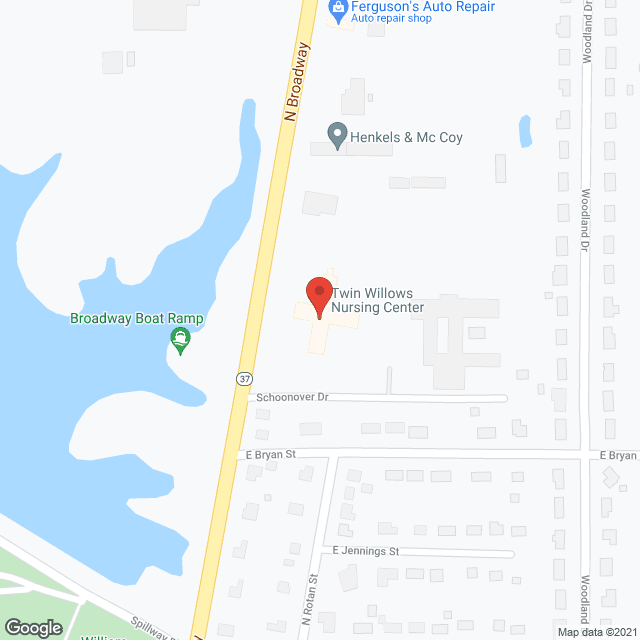 Twin Willows Nursing Ctr in google map