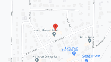 Lawson Manor and Rehab in google map