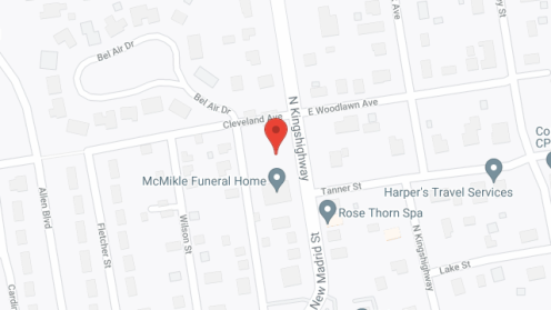 Map of the neighborhood around Green Meadows Retirement Home