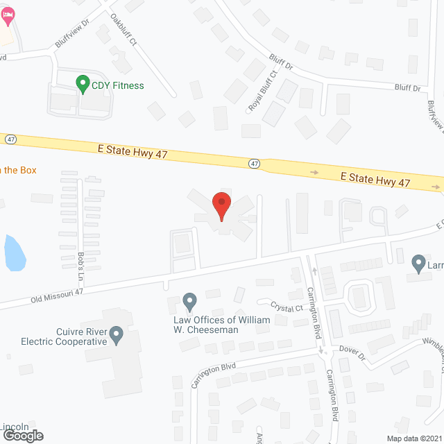 Lincoln County Caring Ctr in google map