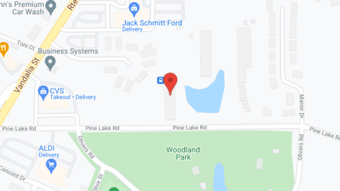 Map of the neighborhood around Woodland Towers Assoc
