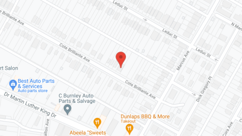 Map of the neighborhood around Williams House