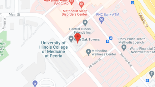 Map of the neighborhood around Glen Oak Towers
