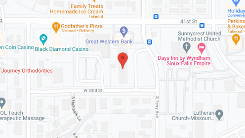 Map of the neighborhood around Canterbury House