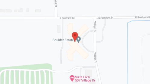 Map of the neighborhood around Boulder Estates
