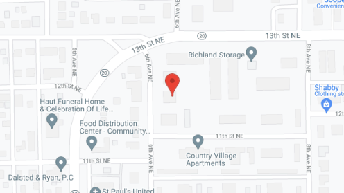 Map of the neighborhood around Jamestown Village