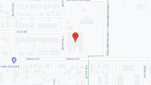 Map of the neighborhood around Odd Fellows Home