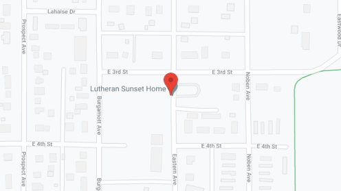 Map of the neighborhood around Lutheran Sunset Home-Leisure
