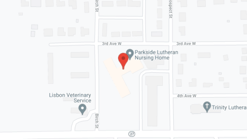 Map of the neighborhood around Parkside Lutheran Home
