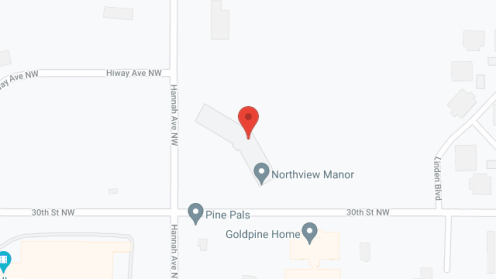 Map of the neighborhood around Northview Manor Apartments