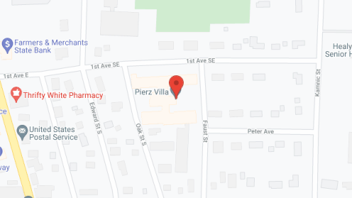 Map of the neighborhood around St Mary's Villa