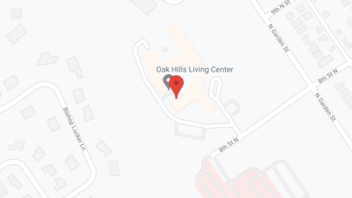 Map of the neighborhood around Oak Hills Living Ctr