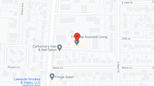 Map of the neighborhood around Liberty House