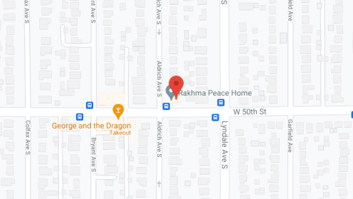 Map of the neighborhood around Rakhma Peace Home