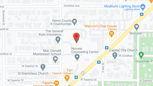Map of the neighborhood around Winslow Commons
