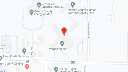 Map of the neighborhood around Vernon Manor