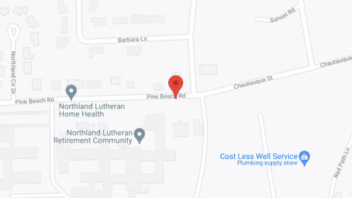 Map of the neighborhood around Northland Lutheran Retirement