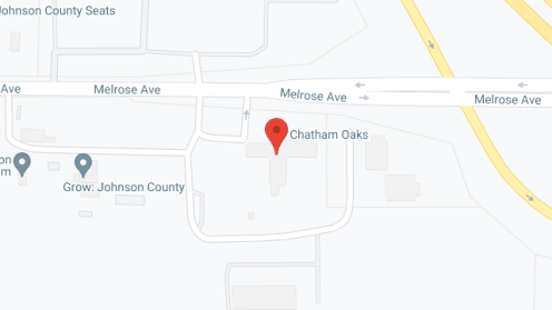 Map of the neighborhood around Chatham Oaks (For MI only)