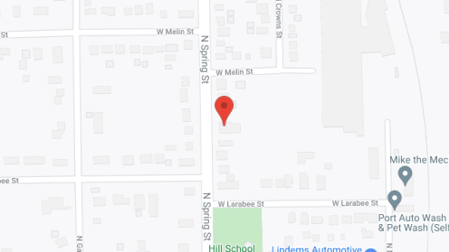 Map of the neighborhood around Evelyn's