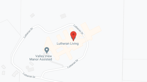 Map of the neighborhood around Lutheran Living Senior Campus