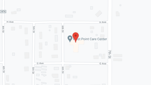 Map of the neighborhood around West Point Care Ctr