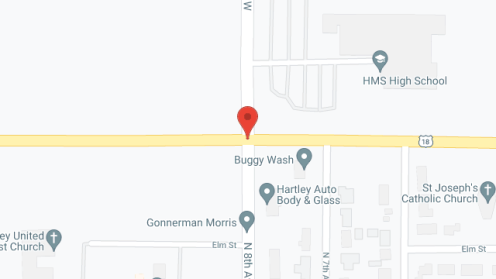 Map of the neighborhood around Community Memorial Health Ctr
