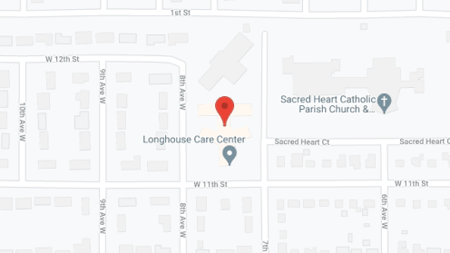 Map of the neighborhood around Longhouse Residence