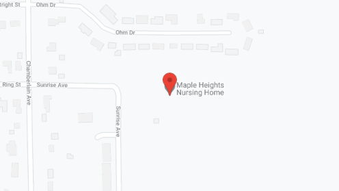 Map of the neighborhood around Maple Heights