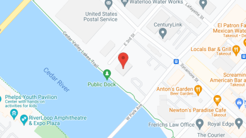 Map of the neighborhood around Cedar River Tower Housing